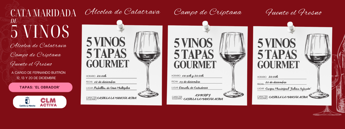 Conoce más sobre las catas maridadas patrocinadas por la Junta de Comunidades de Castilla-La Mancha