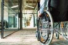 Foto persona con discapacidad. Gety images 
