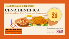 ¡Únete a la Cena Benéfica de ADIFISS en el Día Internacional de la Discapacidad!