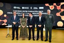 Firma del convenio de colaboración entre ONCE y Guardia Civil