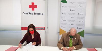 Firma de Cruz Roja y AECC