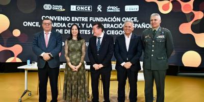 Firma del convenio de colaboración entre ONCE y Guardia Civil