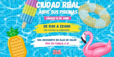 Las piscinas municipales de Ciudad Real abrirán el 13 de junio con más accesibilidad, horarios ampliados y descuentos especiales para familias