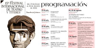 El XV Festival Internacional de Teatro y Títeres de Torralba de Calatrava reúne grandes producciones nacionales y espectáculos para toda la familia 