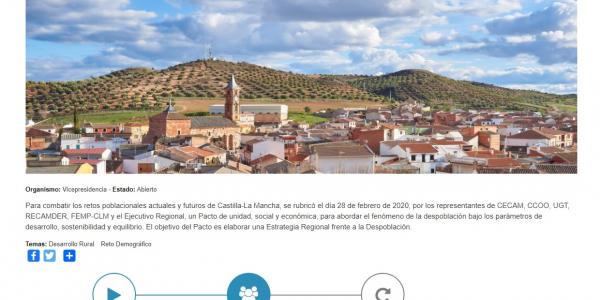  Castilla-La Mancha abre un cuestionario público para elaborar la Estrategia frente a la Despoblación