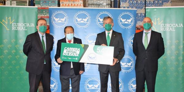 Fundación Eurocaja Rural cheque Carrera Virtual Solidaria