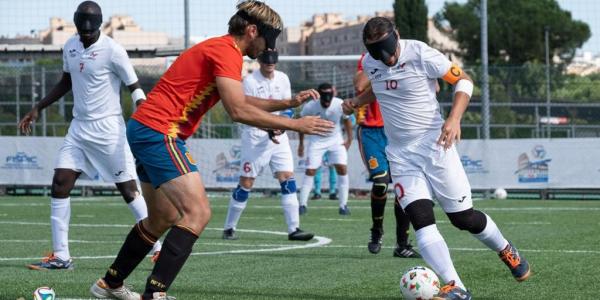 Partido de la selección española de futbol para ciegos