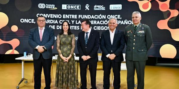 Firma del convenio de colaboración entre ONCE y Guardia Civil