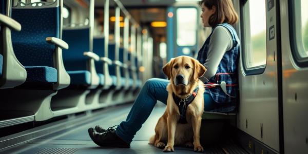 El CERMI pide a Renfe la cesión gratuita del asiento contiguo a los perros de asistencia de personas con discapacidad