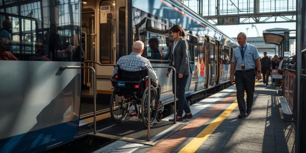 Nueva oficina de atención a viajeros con discapacidad y movilidad reducida en Puerta de Atocha Almudena Grandes